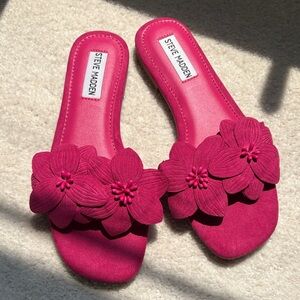 Steve Madden Fuchsia Floral Women's Sandals